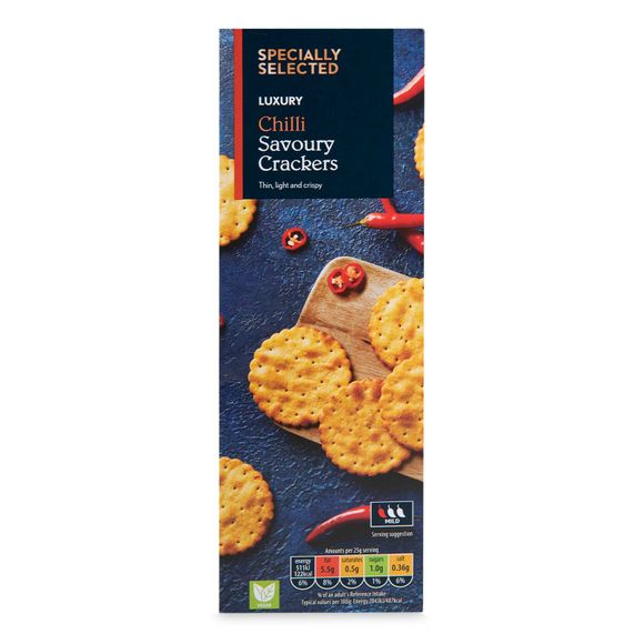 Luxury Chilli Savoury Crackers 185g Specially Selected